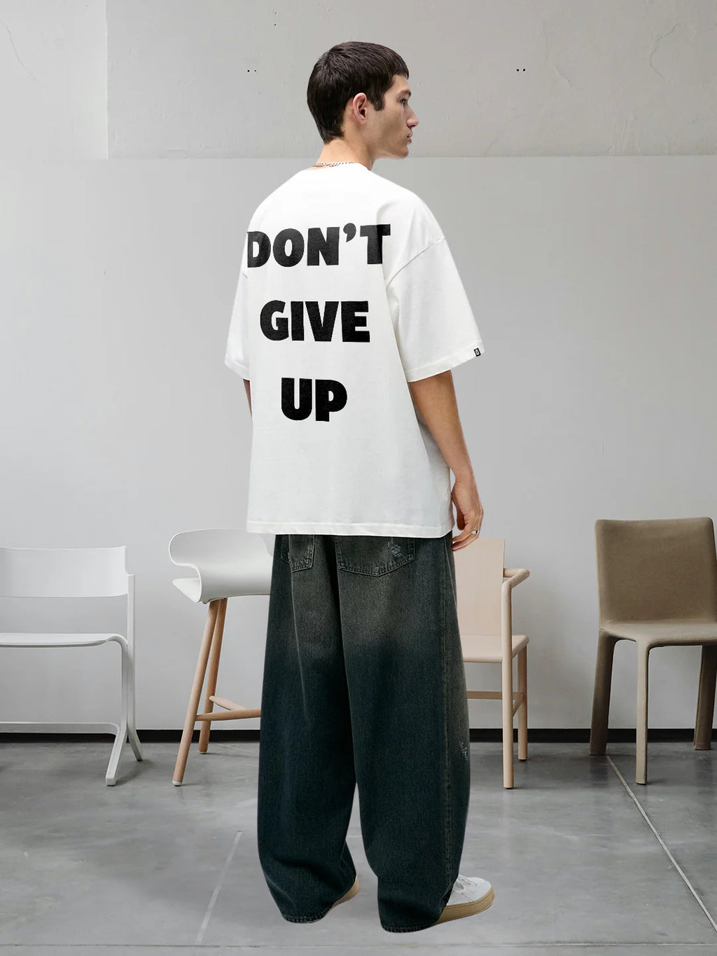 Dont Give Up Men Premium Oversized T-shirt