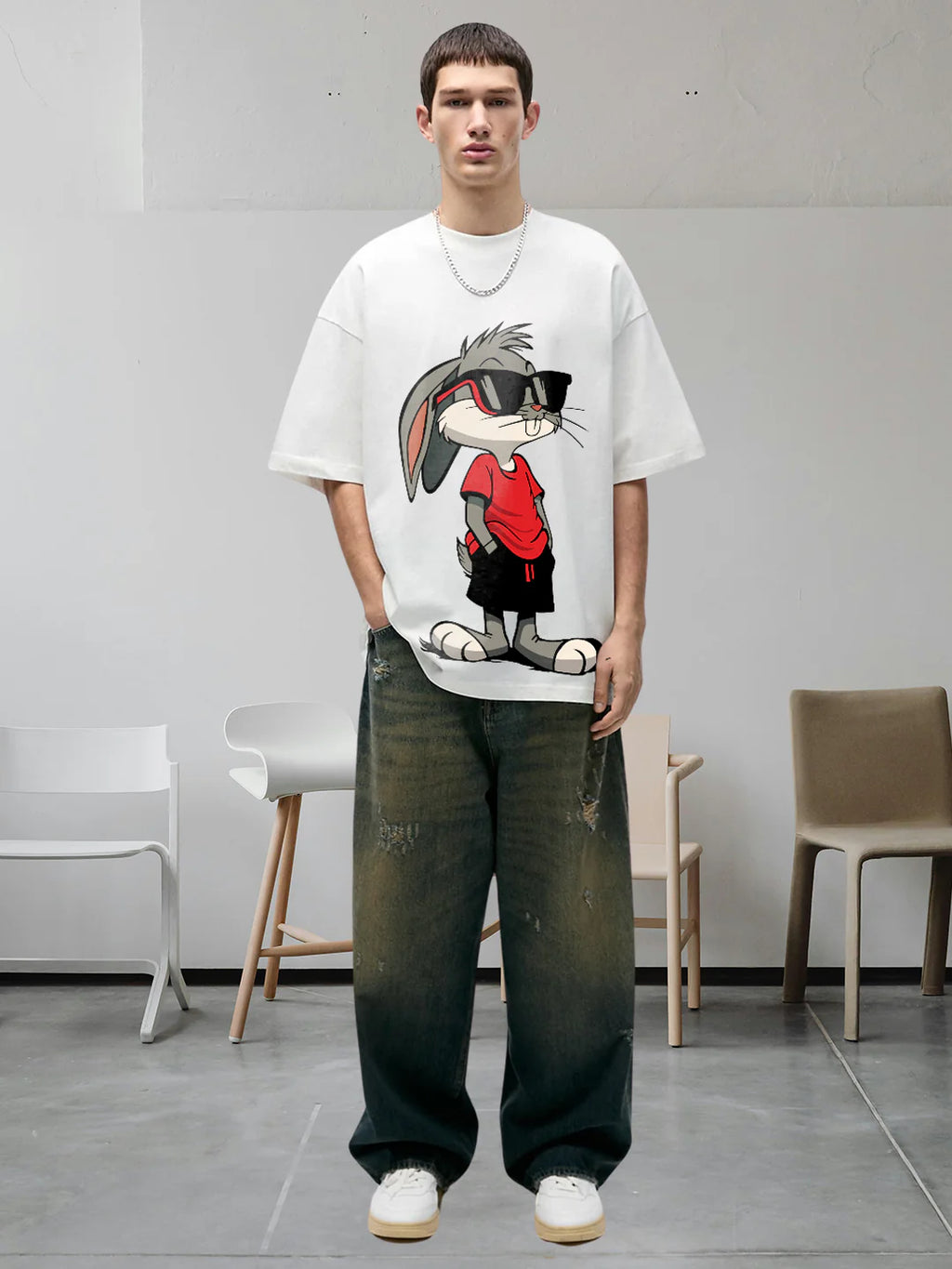 Dont Give Up Men Premium Oversized T-shirt