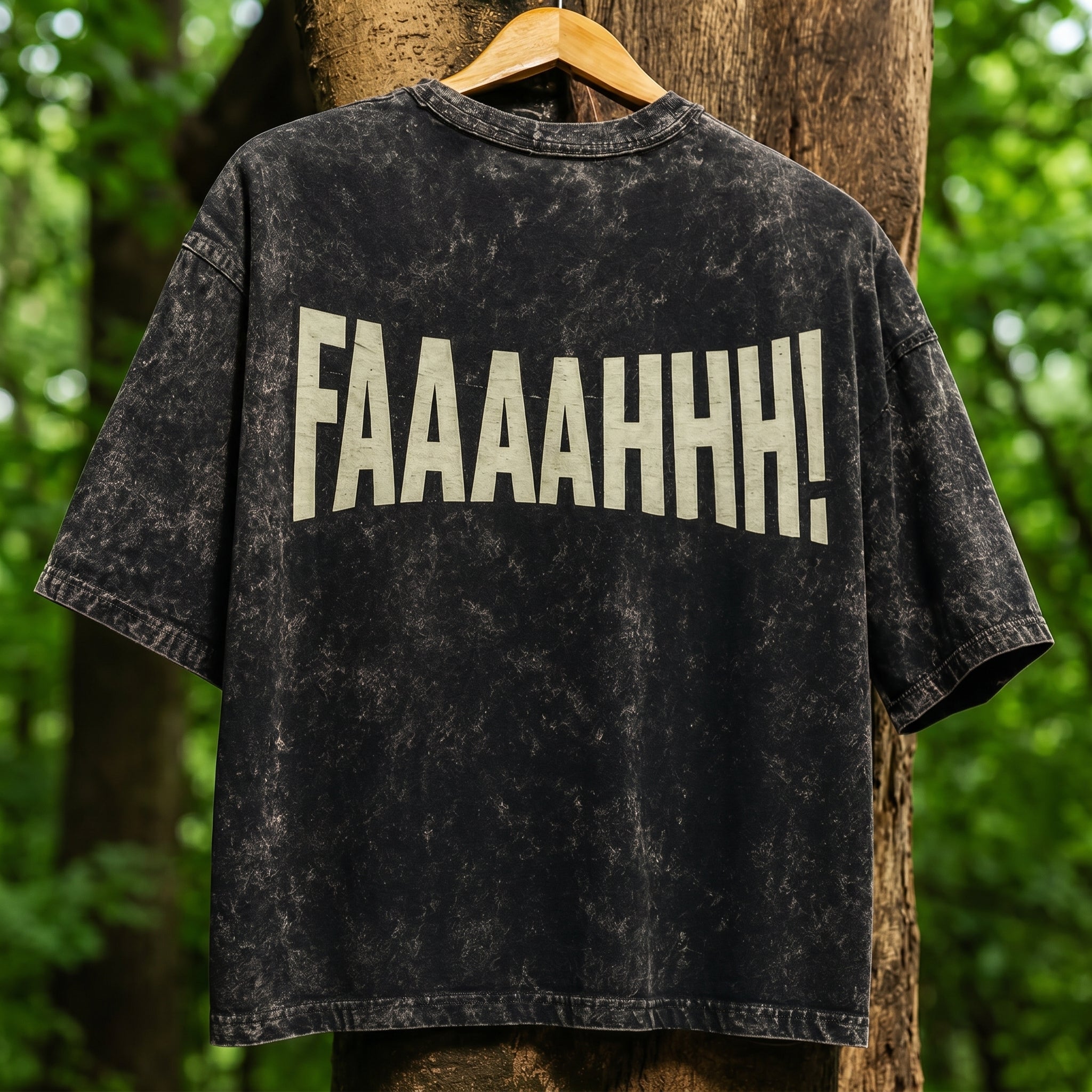 Faaahh Attitude Unisex Acid Washed Tee