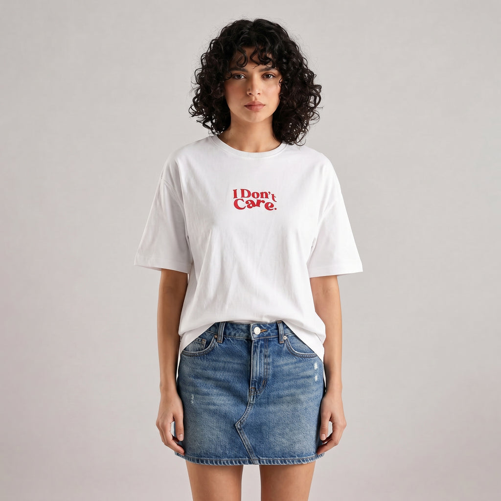 SORRY I DON'T CARE UNISEX OVERSIZED T-SHIRT