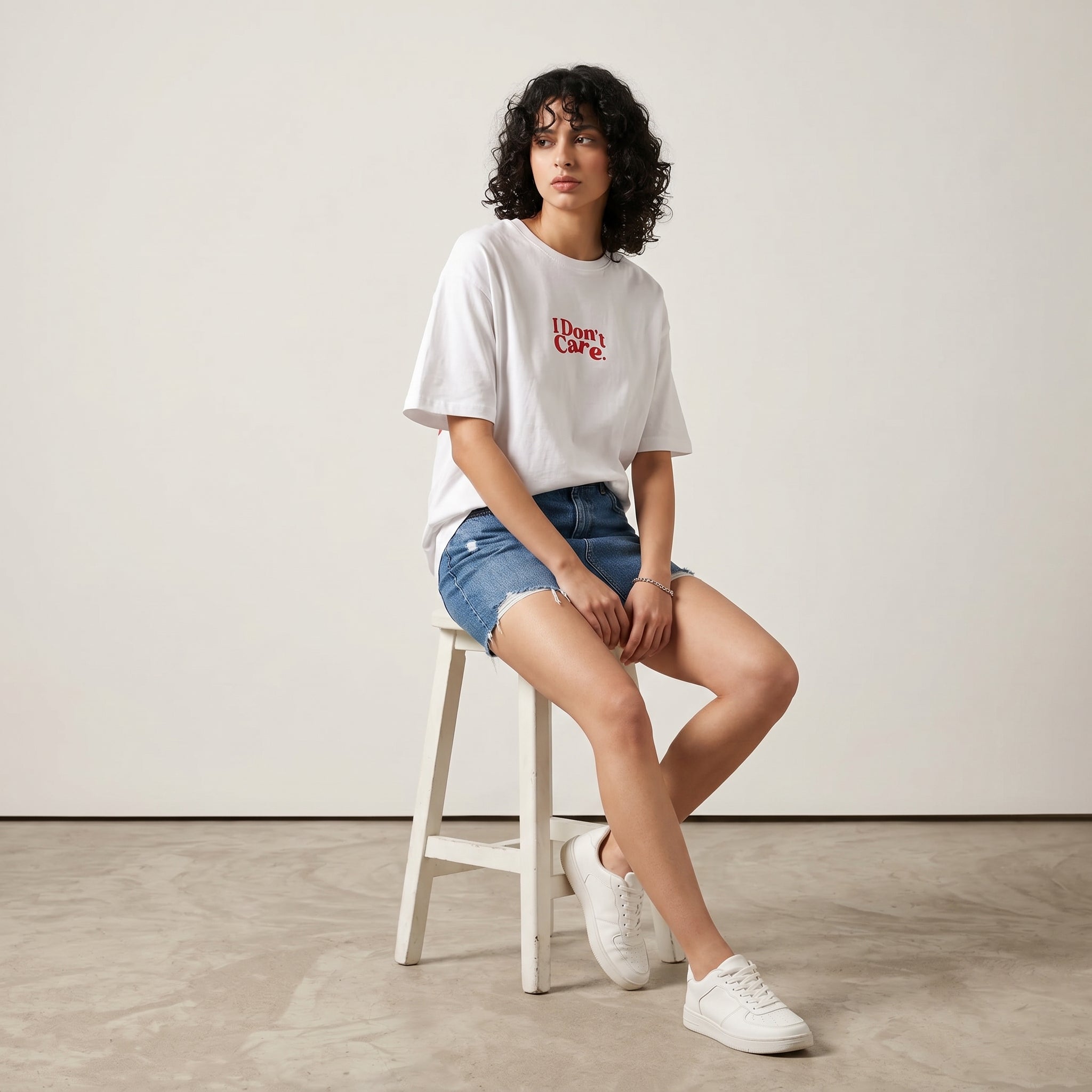 SORRY I DON'T CARE UNISEX OVERSIZED T-SHIRT