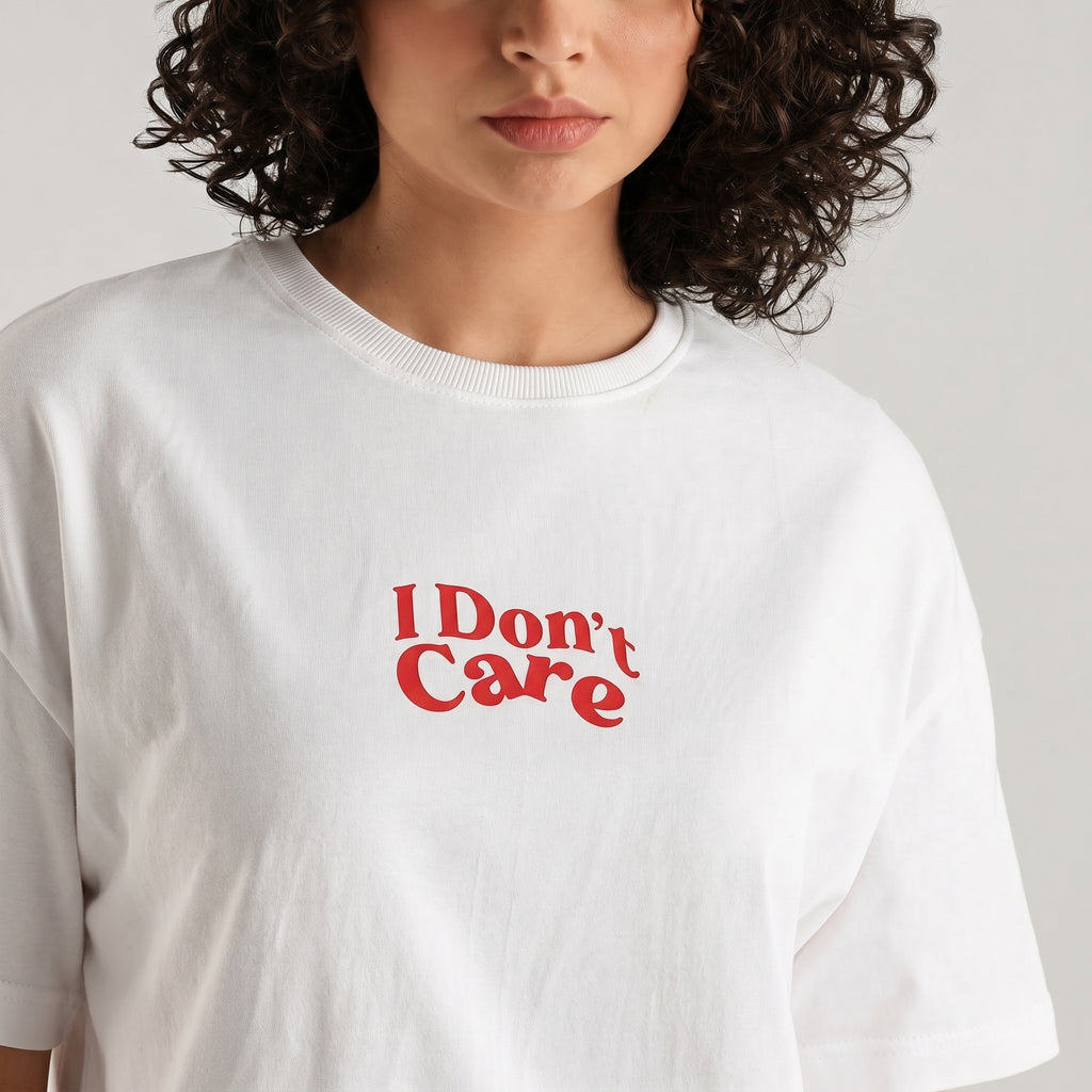 SORRY I DON'T CARE UNISEX OVERSIZED T-SHIRT