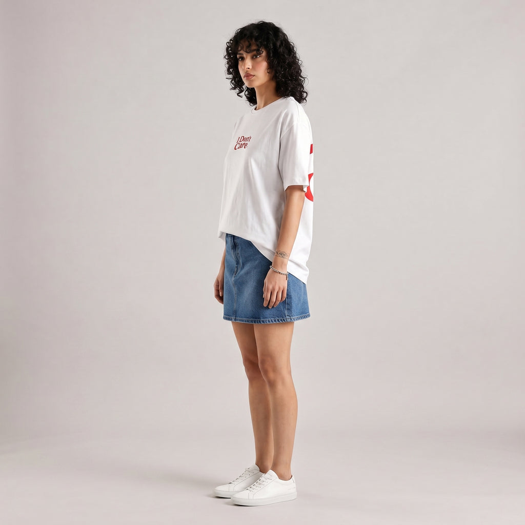 SORRY I DON'T CARE UNISEX OVERSIZED T-SHIRT