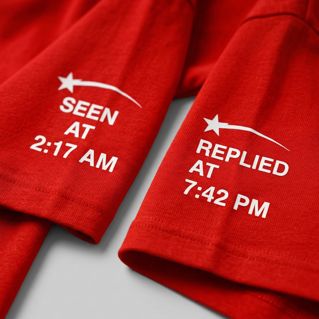 RED FLAG Oversized UNISEX T-Shirt – Seen at 2:17 AM Edition