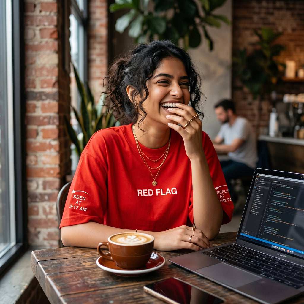 RED FLAG Oversized UNISEX T-Shirt – Seen at 2:17 AM Edition