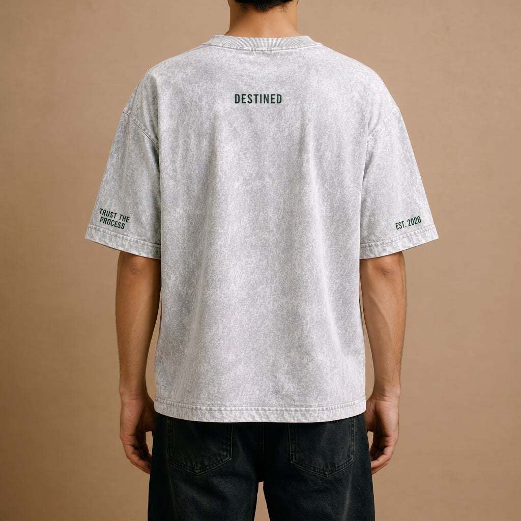 DESTINED  Oversized Acid Wash T-Shirt