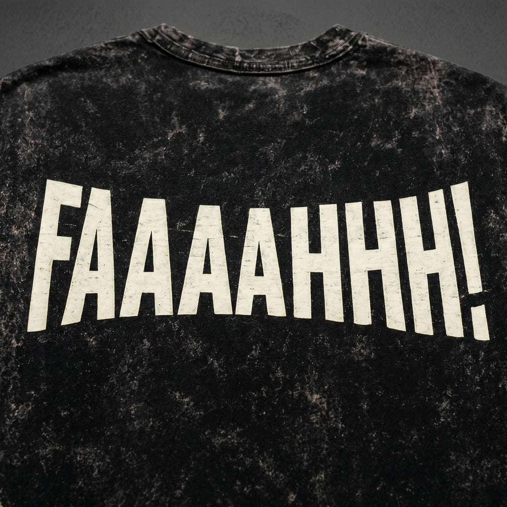 Faaahh Attitude Unisex Acid Washed Tee