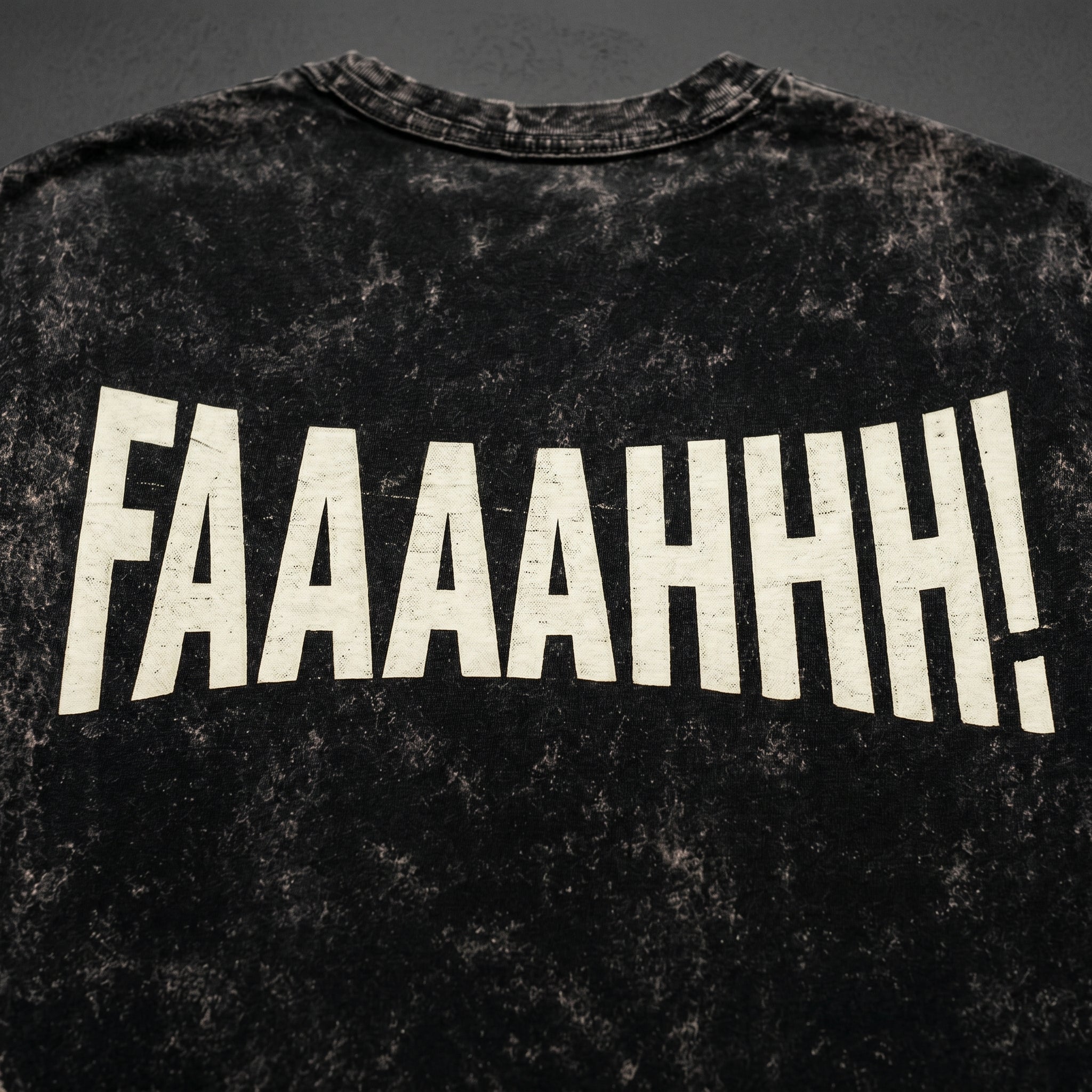 Faaahh Attitude Unisex Acid Washed Tee