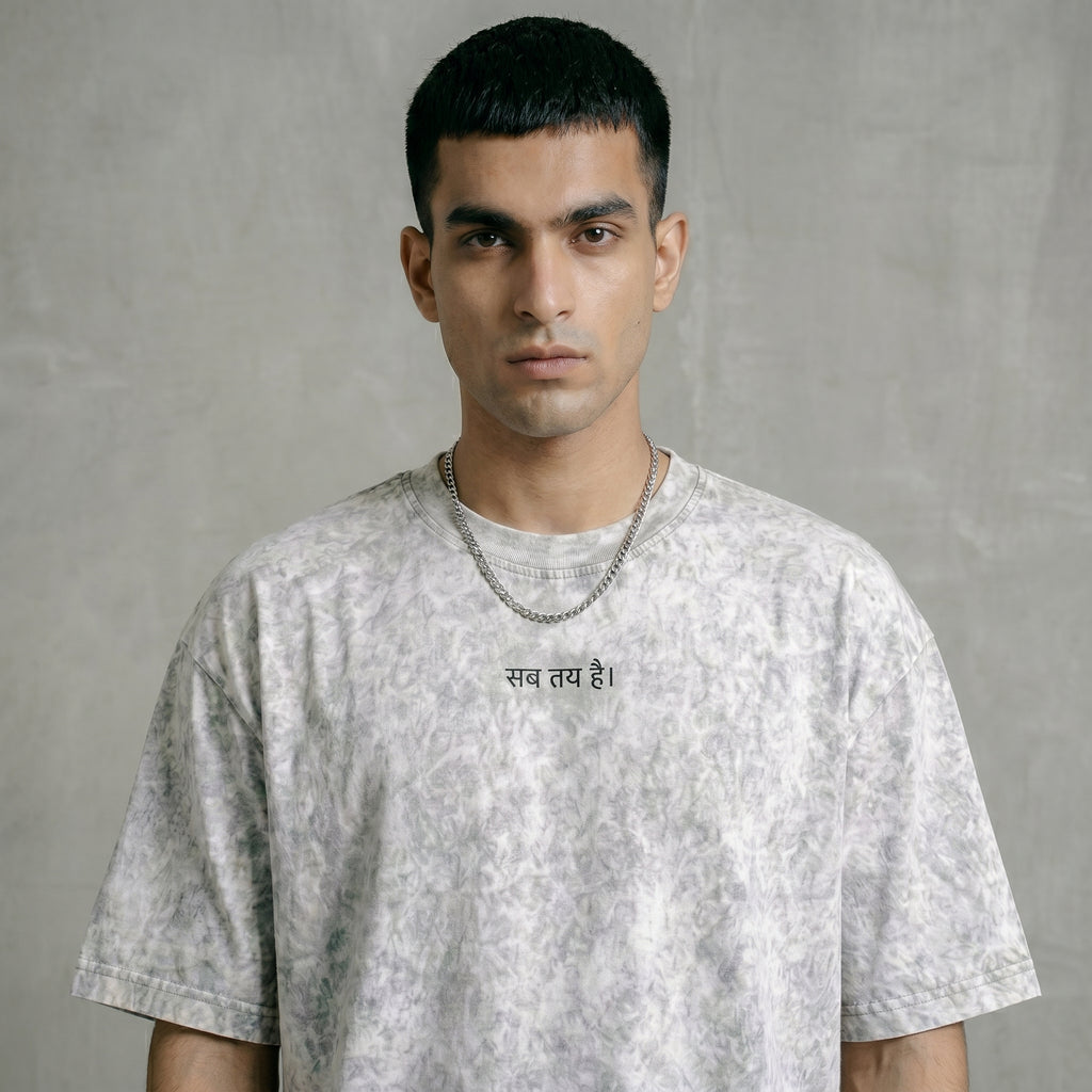 DESTINED  Oversized Acid Wash T-Shirt